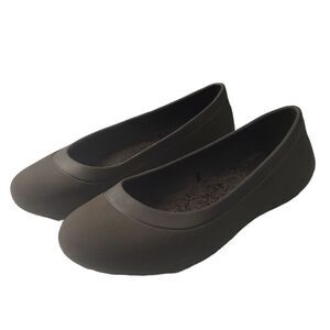 Crocs Mammoth Brown Faux Fur Lined Flats Ballerina Shoes Women’s 7